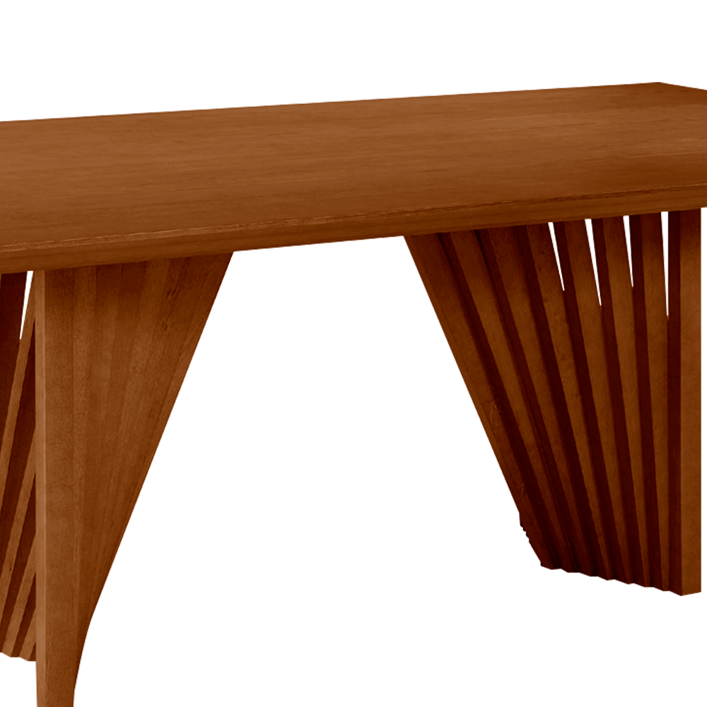 Mesa de Jantar Fler A8 - 220cm x 110cm C/ Tampo Laminado Carvalho Imbuia